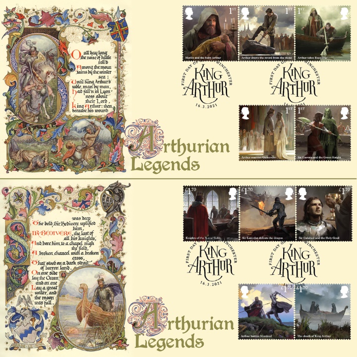 King Arthur, Arthurian Legends - Pair of Covers