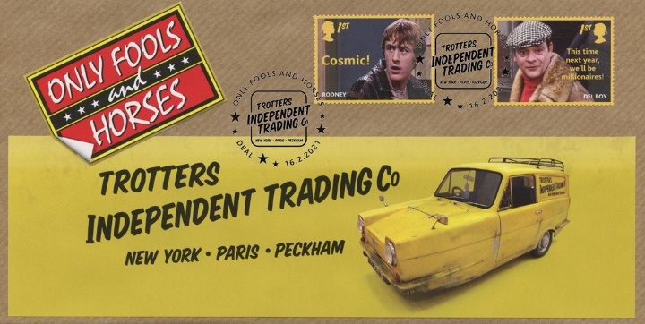 Only Fools and Horses: Generic Sheet, Robin Reliant with  Rodney and Del Boy