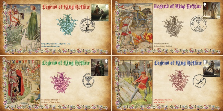 King Arthur, Set of 4 Arthurian Legends