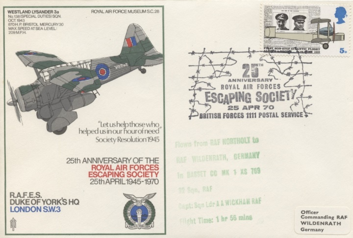 25th Anniversary, RAF Escaping Society