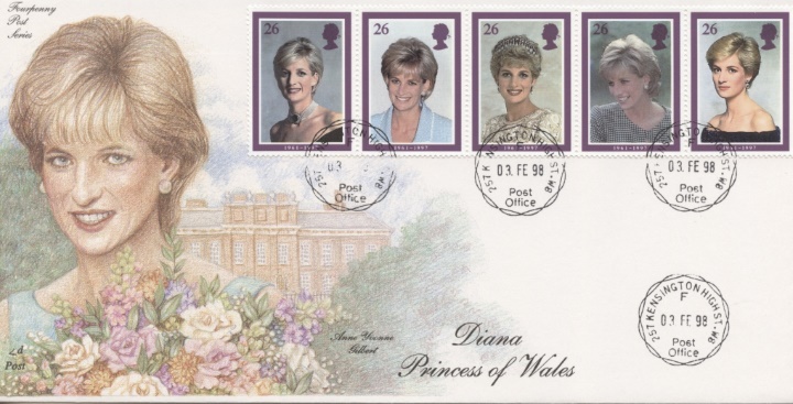 Diana, Princess of Wales, England's Rose - Crayon Portrait