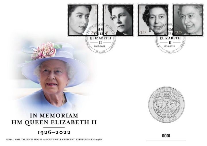 Her Majesty The Queen In Memoriam, Coin Cover