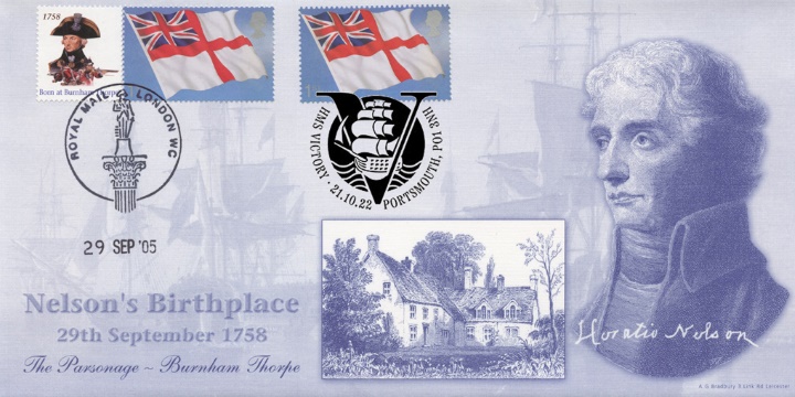 Nelson's Birthplace Double Dated, HMS Victory