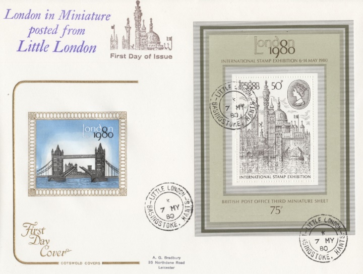 London 1980: Miniature Sheet, Little London CDS