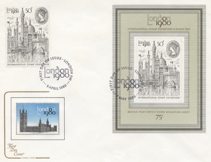 London 1980: Miniature Sheet, Double dated