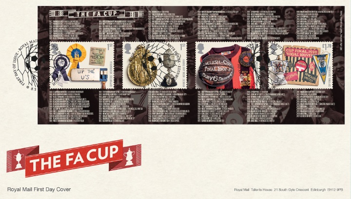 The FA Cup: Miniature Sheet, Fan's scarf