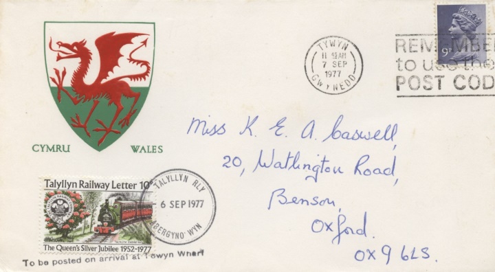 Wales, Talyllyn Railway Letter