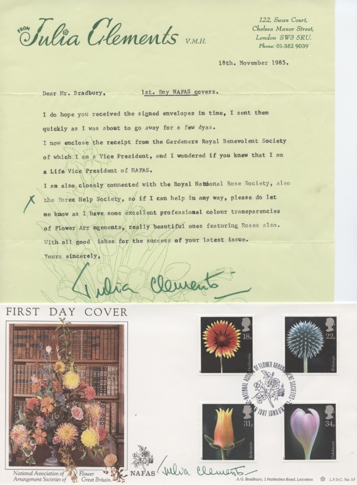 Flowers, Julia Clements Letter