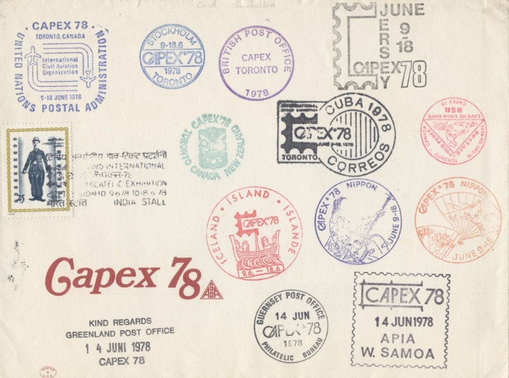 Capex 78, Postmarked in Various Locations