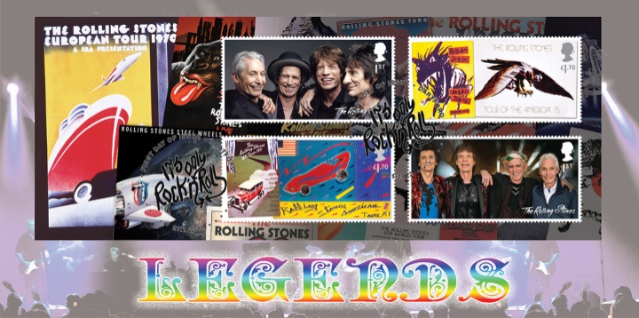 Rolling Stones: Miniature Sheet, Posters Its Only Rock and Roll