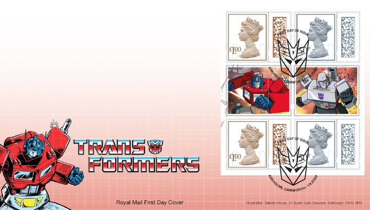 PSB: Transformers - Pane 1, Prestige Stamp Book