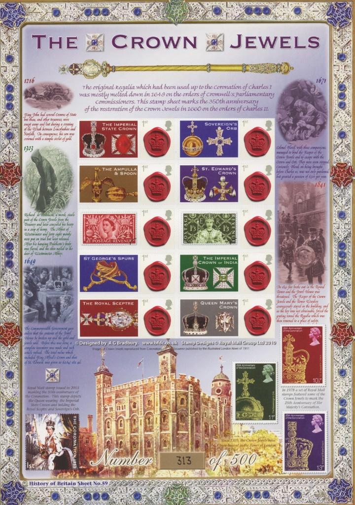 The Crown Jewels, History of the Crown Jewels  First Day Cover / BFDC