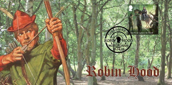 Robin Hood shoots his arrow