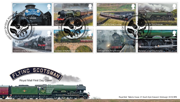 Flying Scotsman, Set of 8 stamps