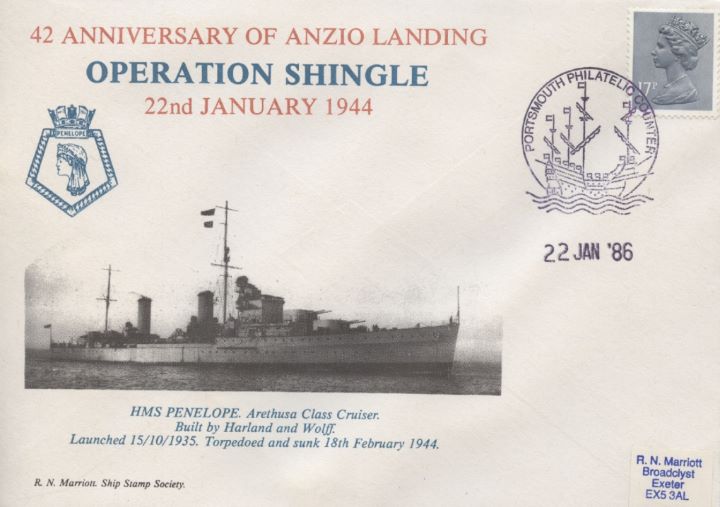 Operation Shingle, HMS Penelope