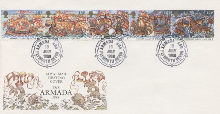 Spanish Armada, Special Handstamps