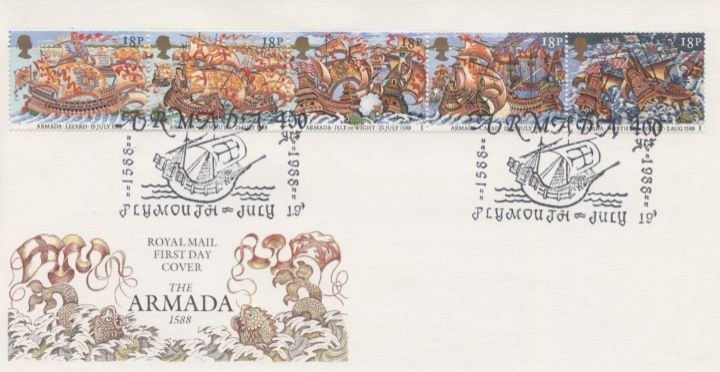 Spanish Armada, Special Handstamps