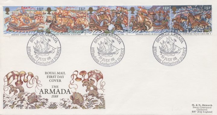 Spanish Armada, Special Handstamps