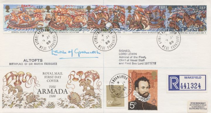 Spanish Armada, Covers with additional stamps