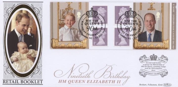 Self Adhesive: H M The Queen's 90th Birthday 2, Prince William & George