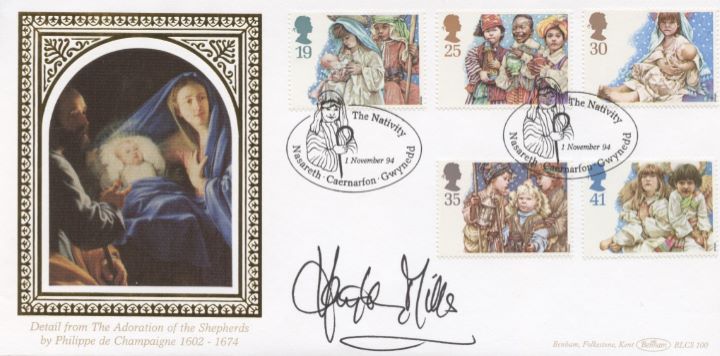 Christmas 1994, Hayley Mills Signed