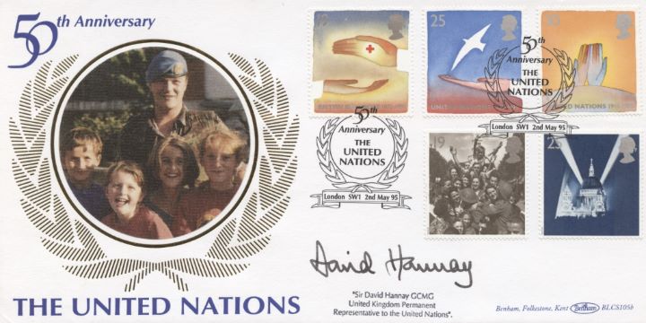 Peace and Freedom, UN Signed Cover