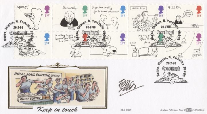 Cartoons (Greetings), Signed Cover