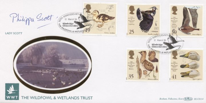 Wildfowl & Wetlands Trust, Lady Scott signed