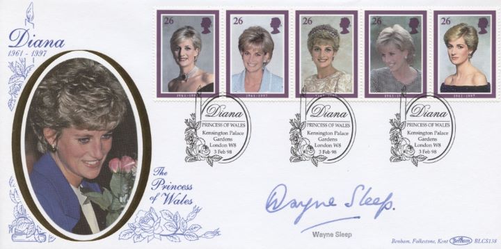 Diana, Princess of Wales, Wayne Sleep signed