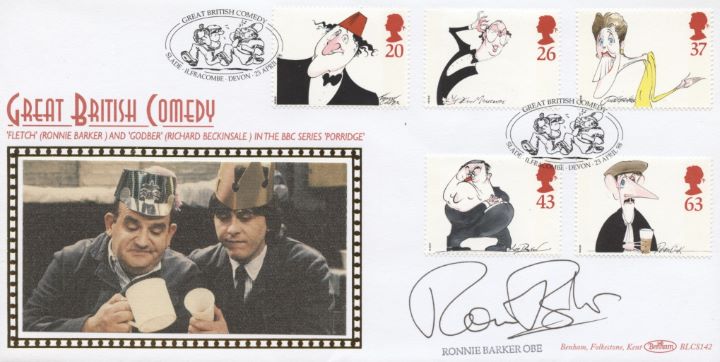 Comedians, Ronnie Barker signed