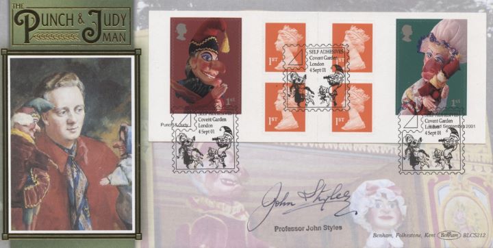 Self Adhesive: Punch & Judy, Prof John Styles signed