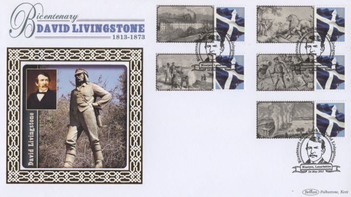 David Livingstone [Commemorative Sheet], David Livingstone Statue