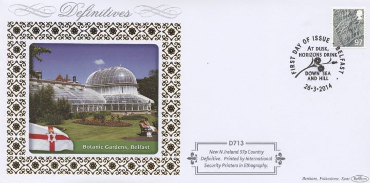 Northern Ireland 97p Linen Pattern, Botanic Gardens