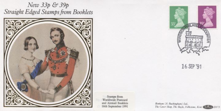 Window: Airmail: £1.32, Queen Victoria & Prince Albert