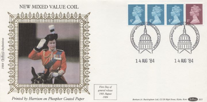 Machins: 13p Readers' Digest Stamp Coil, Trooping the Colour