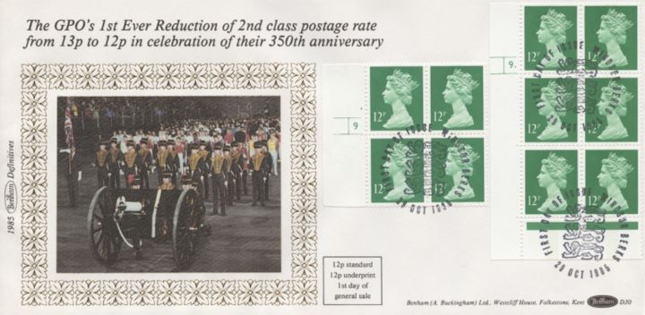 Machins: 7p & 12p, Reduction of 2nd Class Postage