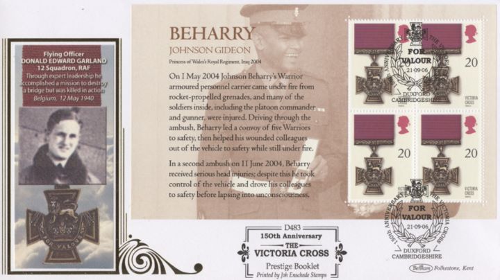 PSB: Victoria Cross - Pane 4, Donald Edward Garland