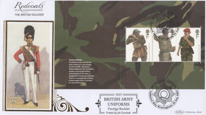 PSB: Army Uniforms - Pane 2, 1st Regiment of Foot