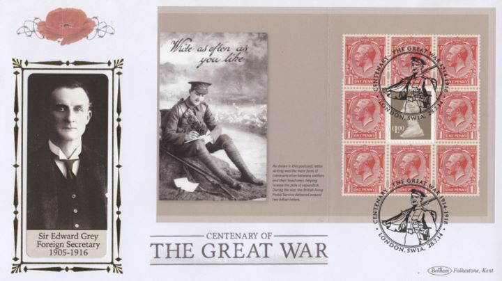 PSB: The Great War 2014 - Pane 3, Sir Edward Grey