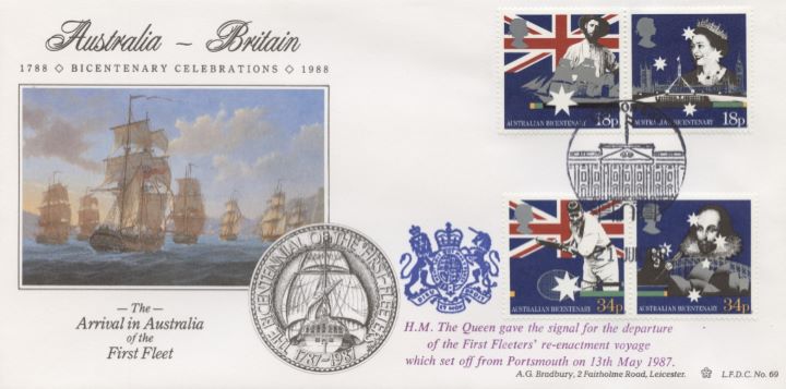 Australian Bicentenary, First Fleet in Australia