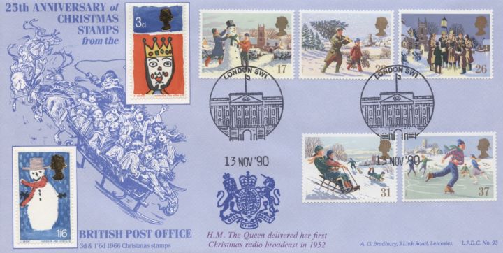 Christmas 1990, Anniversary Stamps