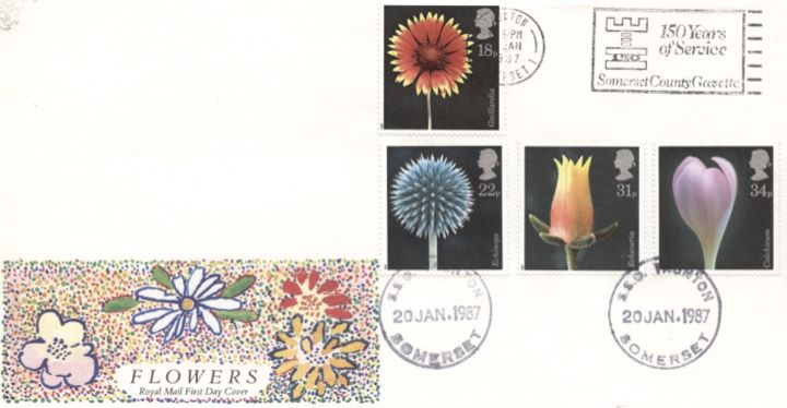 Flowers, Slogan Postmarks