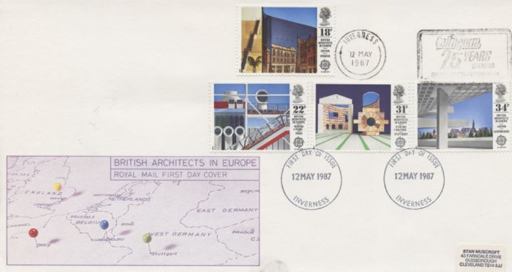 British Architects in Europe, Slogan Postmarks