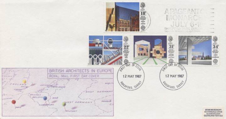 British Architects in Europe, Slogan Postmarks