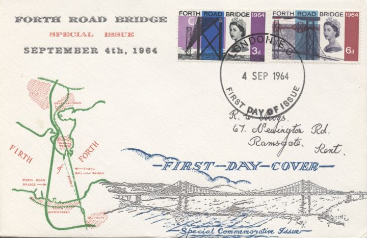 Forth Road Bridge, Map