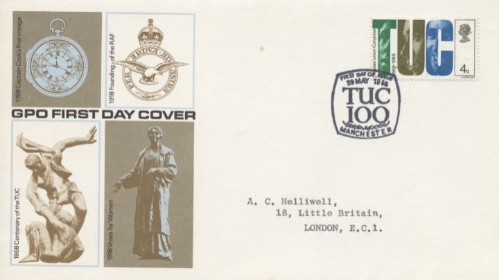 British Anniversaries, TUC Stamp