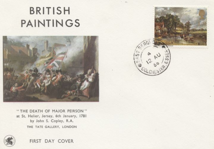 British Paintings 1968, Single Stamp Covers