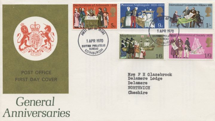 General Anniversaries 1970, Royal Arms