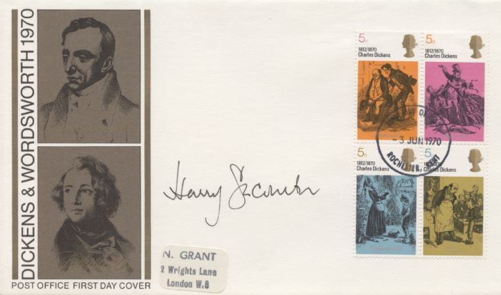 Literary Anniversaries 1970, Harry Secombe Signed