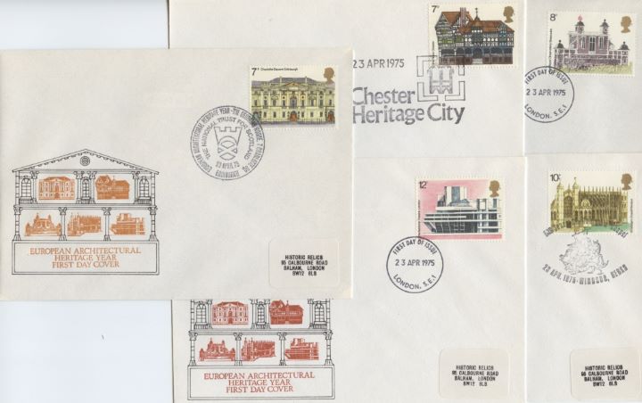 European Architectural Heritage Year, Set of 5 Covers